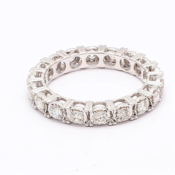 14K White Gold Illusion-Set Diamond Eternity Band, 0.97 ct tw – view 4