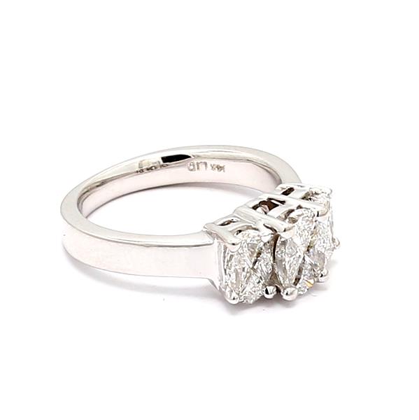 14K White Gold Invisible-Set Diamond Band, 1.00 ct tw – view 2