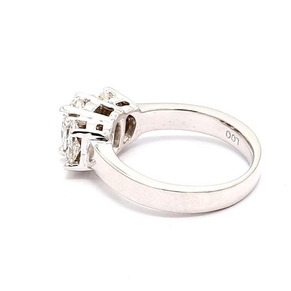 14K White Gold Invisible-Set Diamond Band, 1.00 ct tw – view 3