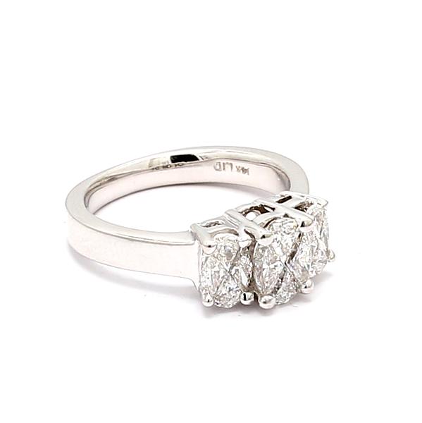 14K White Gold Invisible-Set Diamond Band, 1.00 ct tw – view 4