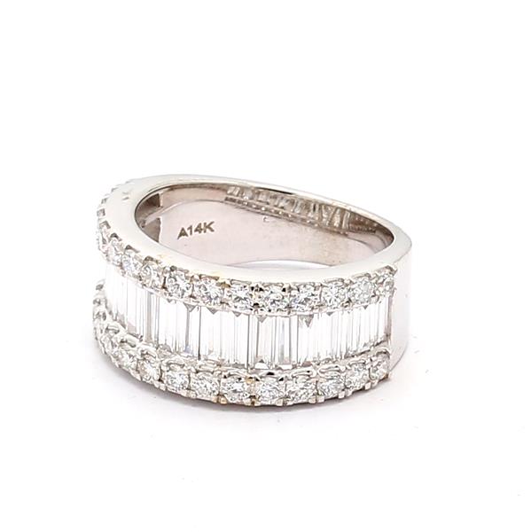 14K White Gold Lab-Grown Diamond Half-Way Band, 1.94 ct tw – view 4