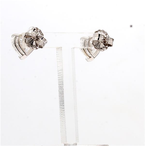 14K White Gold Lab-Grown Heart-Shaped Diamond Stud Earrings, 3.10 ct tw – view 4