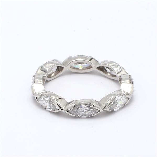 14K White Gold Marquise Diamond Eternity Band, 2.50 ct tw – view 2