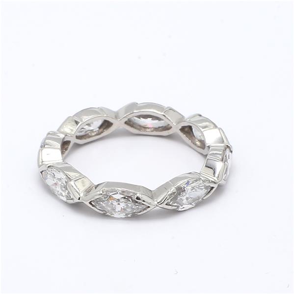 14K White Gold Marquise Diamond Eternity Band, 2.50 ct tw – view 4