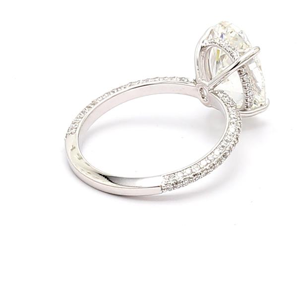 14K White Gold Pavé Diamond Semi-Mount, 0.48 ct tw – view 2