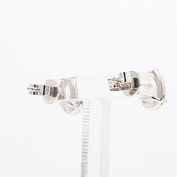 14K White Gold Pear-Shaped Diamond Earrings, 1.16 ct tw – view 2
