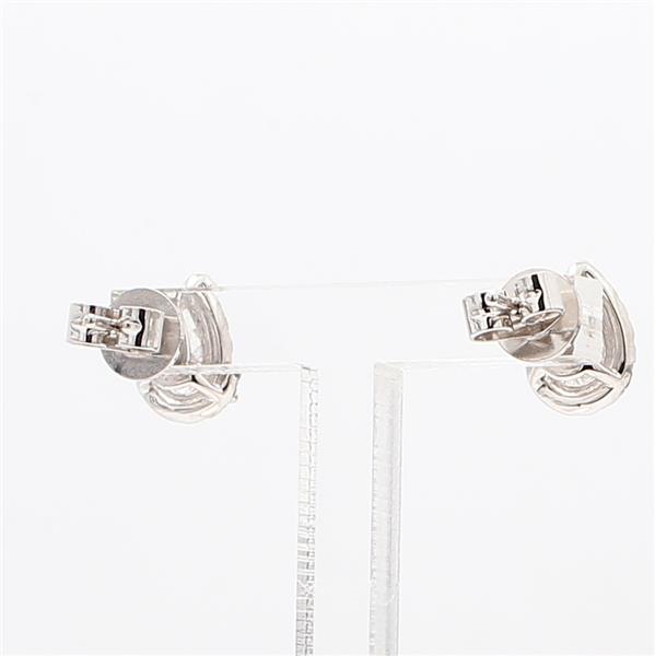 14K White Gold Pear-Shaped Diamond Earrings, 1.16 ct tw – view 3