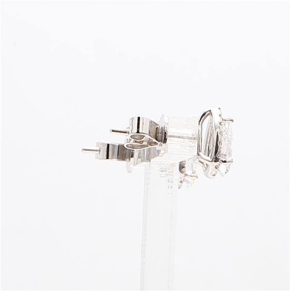 14K White Gold Pear-Shaped Diamond Earrings, 1.16 ct tw – view 4