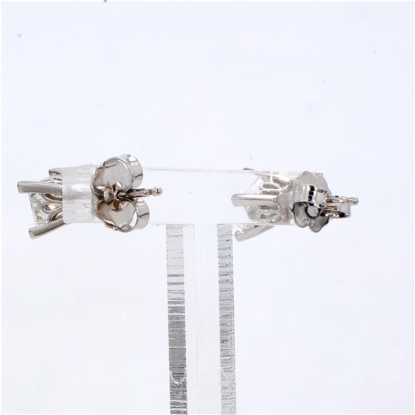14K White Gold Princess-Cut Diamond Stud Earrings, 0.86 ct tw – view 2