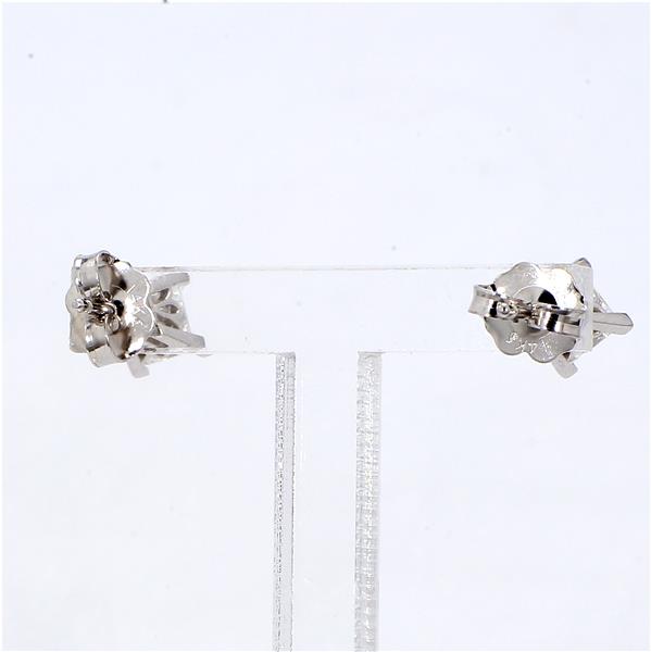 14K White Gold Princess-Cut Diamond Stud Earrings, 0.86 ct tw – view 3
