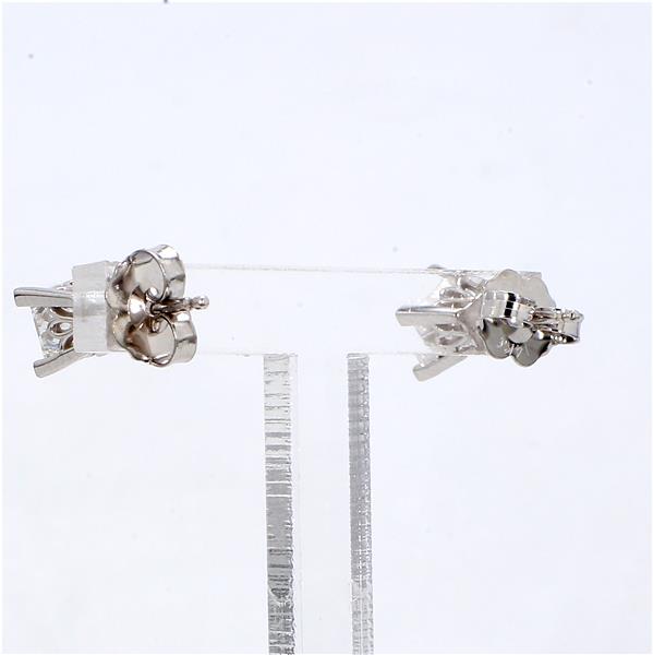 14K White Gold Princess-Cut Diamond Stud Earrings, 0.86 ct tw – view 4