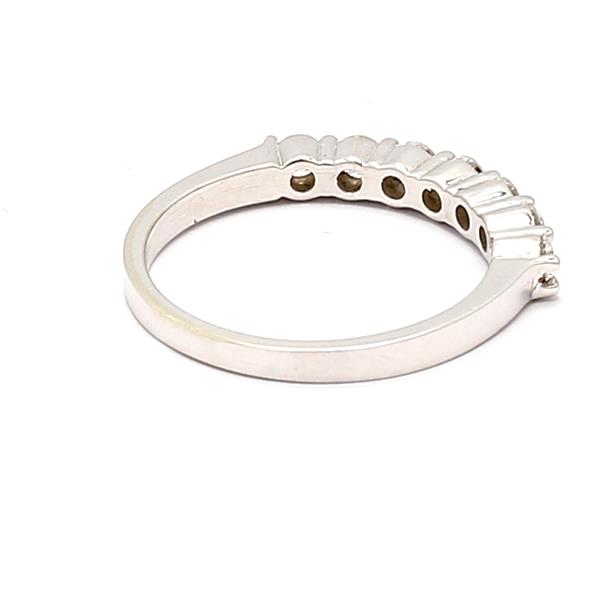 14K White Gold Seven-Stone Diamond Band, 0.50 ct tw – view 2