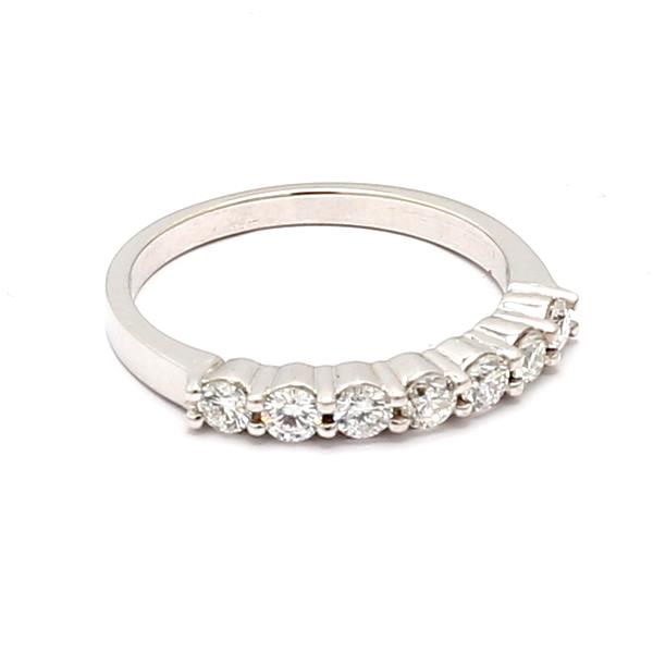 14K White Gold Seven-Stone Diamond Band, 0.50 ct tw – view 3