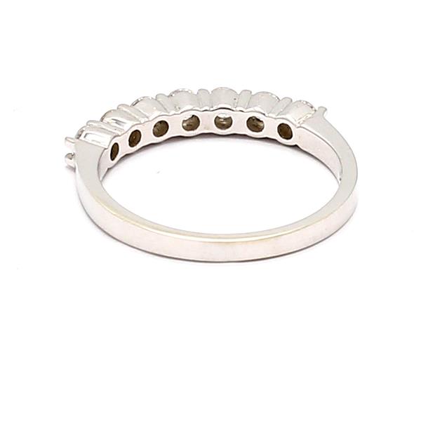 14K White Gold Seven-Stone Diamond Band, 0.50 ct tw – view 4