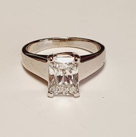14K White Gold Solitaire Setting