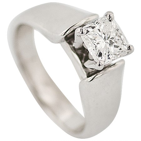 14K White Gold Solitaire Setting