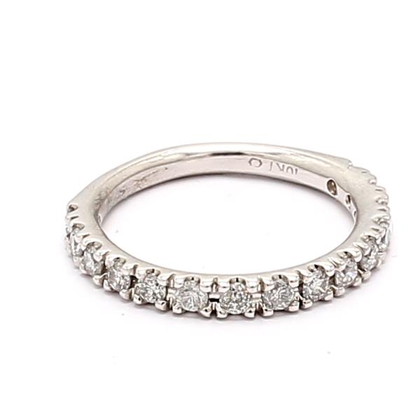 14K White Gold Three-Quarter Diamond Band, 0.61 ct tw