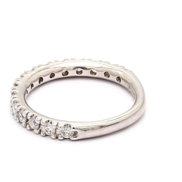 14K White Gold Three-Quarter Diamond Band, 0.61 ct tw – view 2