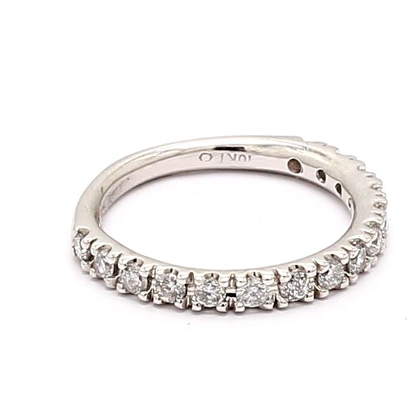 14K White Gold Three-Quarter Diamond Band, 0.61 ct tw – view 3
