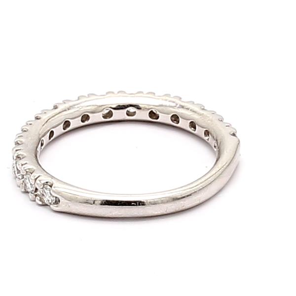 14K White Gold Three-Quarter Diamond Band, 0.61 ct tw – view 4
