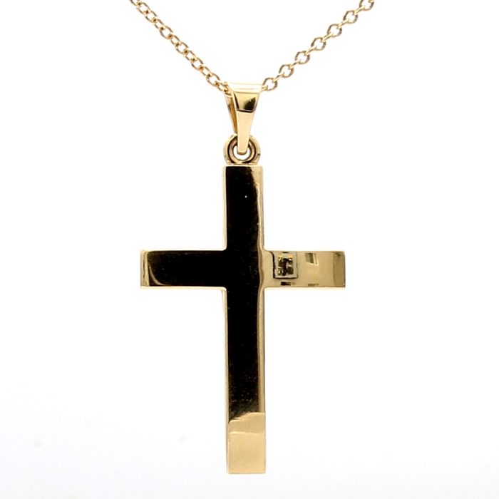 14K Yellow Gold Cross Pendant