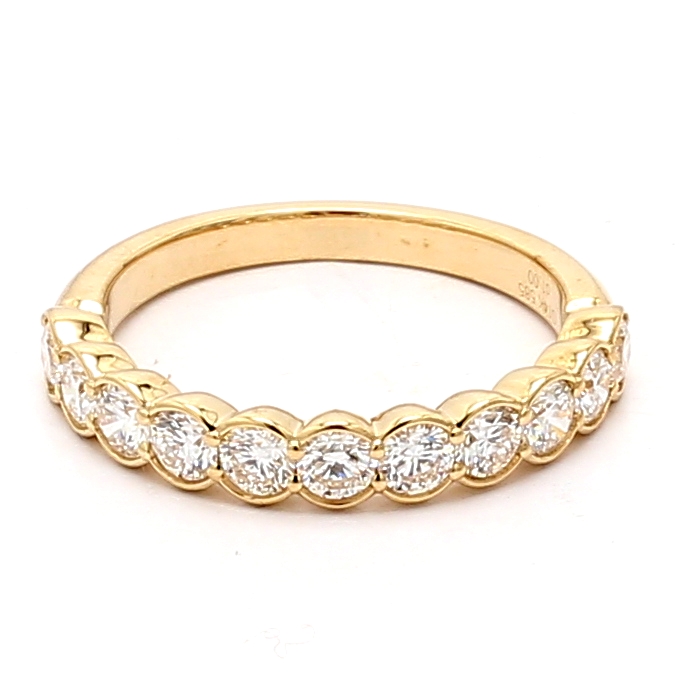 14K Yellow Gold Diamond Band, 1.00 ct tw