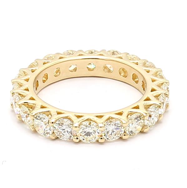 14K Yellow Gold Diamond Eternity Band – view 2