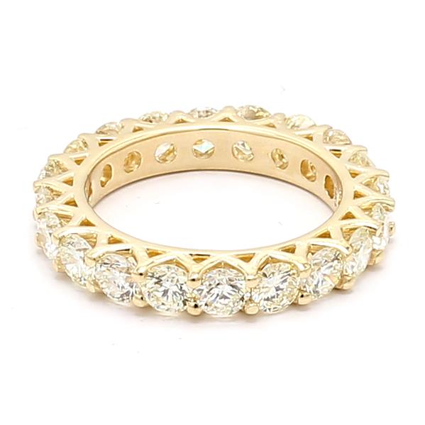 14K Yellow Gold Diamond Eternity Band – view 3