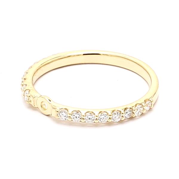 14K Yellow Gold Diamond Semi-Mount, 0.34 ct tw – view 2