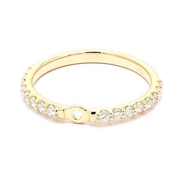 14K Yellow Gold Diamond Semi-Mount, 0.34 ct tw – view 4