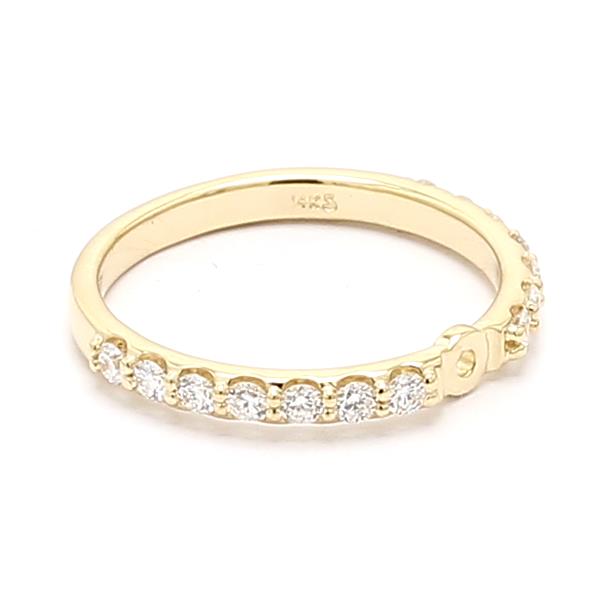 14K Yellow Gold Diamond Semi-Mount, 0.40 ct tw – view 2