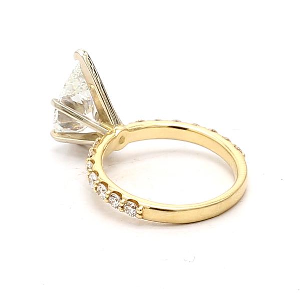 14K Yellow Gold Diamond Semi-Mount, 0.46 ct tw – view 2