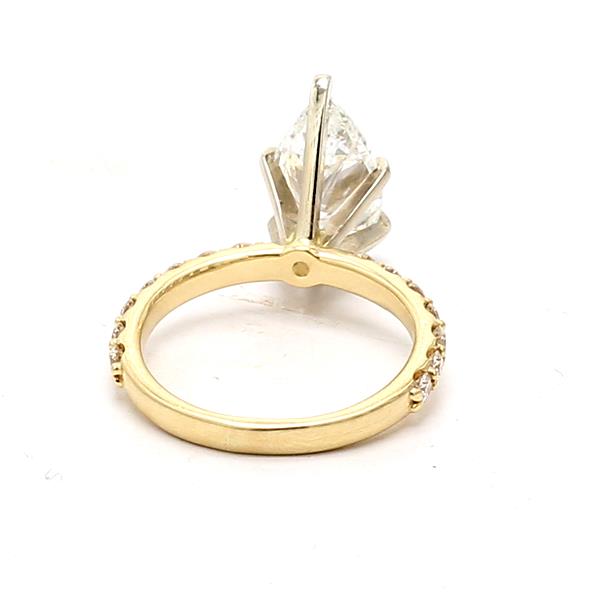 14K Yellow Gold Diamond Semi-Mount, 0.46 ct tw – view 4