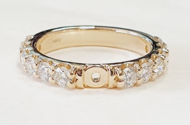 14K Yellow Gold Diamond Semi-Mount, 1.34 ct tw