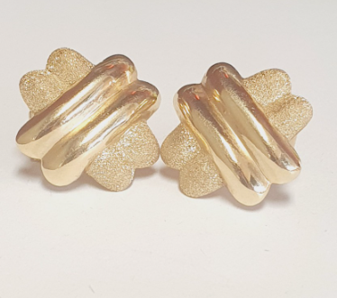 14K Yellow Gold Fashion Earrings