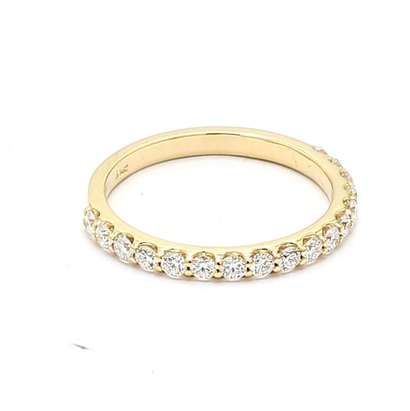 14K Yellow Gold Half-Way Diamond Band, 0.56 ct tw – view 4