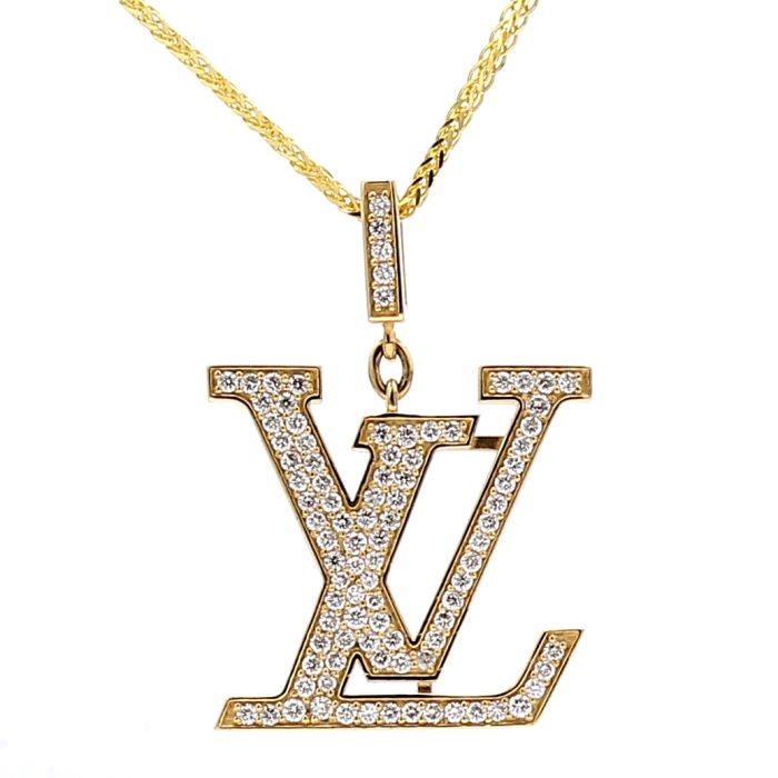 14K Yellow Gold Lab-Grown Diamond Necklace, 1.53 ct tw