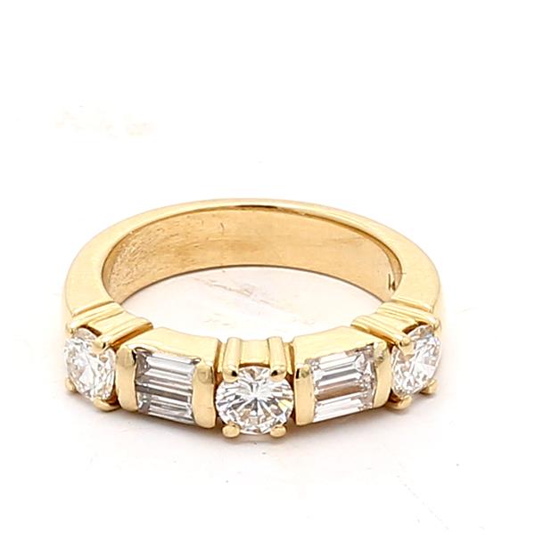 14K Yellow Gold Seven-Stone Diamond Band, 1.00 ct tw