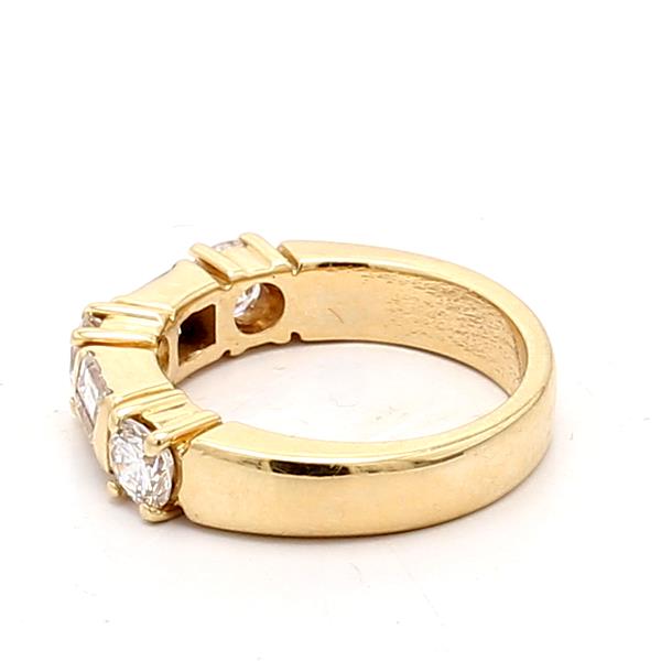 14K Yellow Gold Seven-Stone Diamond Band, 1.00 ct tw – view 4