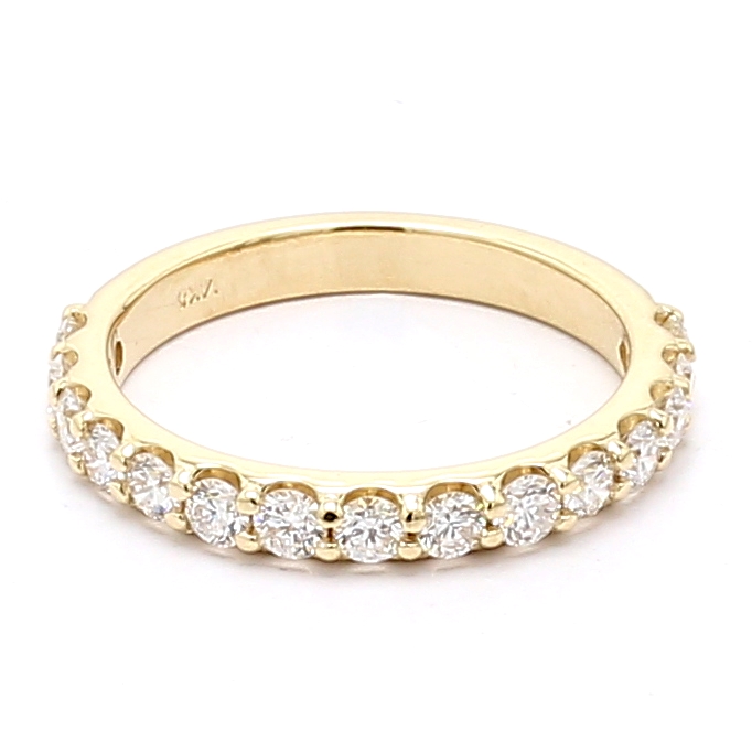 14K Yellow Gold Three-Quarter Diamond Band, 0.90 ct tw
