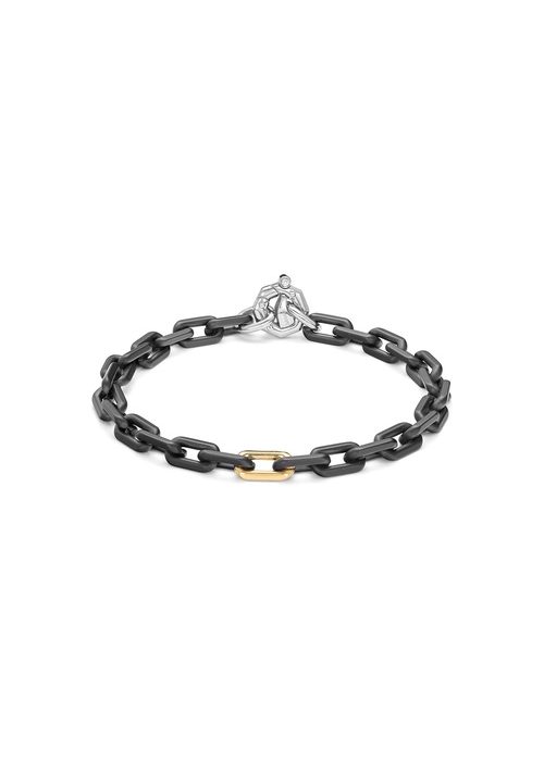 Baraka Cyborg Ceramic 18k Yellow Gold and Ceramic Paperclip Bracelet