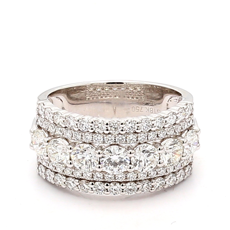 18K Gold Diamond Band, 2.20 ct tw