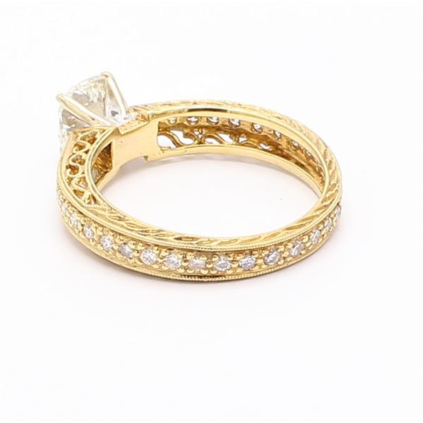 18K Gold Filigree Diamond Semi-Mount, 0.43 ct tw – view 2