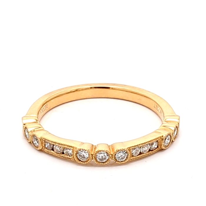 18K Rose Gold Diamond Band, 0.34 ct tw