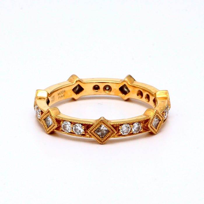 18K Rose Gold Diamond Eternity Band, 0.63 ct tw