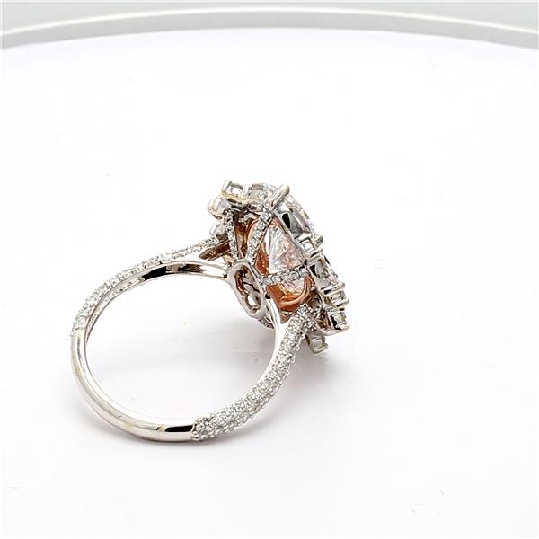 18K Two-Tone Gold Marquise Diamond Ring, 2.47 ct tw – view 4