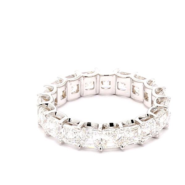 18K White Gold Asscher-Cut Diamond Eternity Band, 6.15 ct tw – view 4