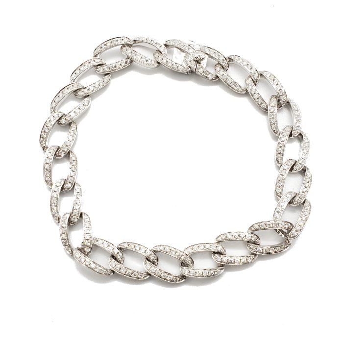 18K White Gold Diamond Bracelet, 1.82 ct tw