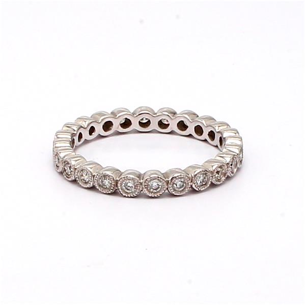 18K White Gold Diamond Eternity Band, 0.36 ct tw – view 3