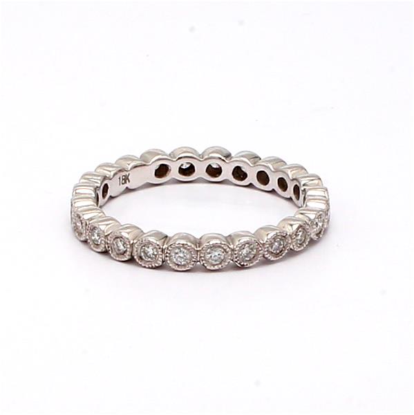 18K White Gold Diamond Eternity Band, 0.36 ct tw – view 4
